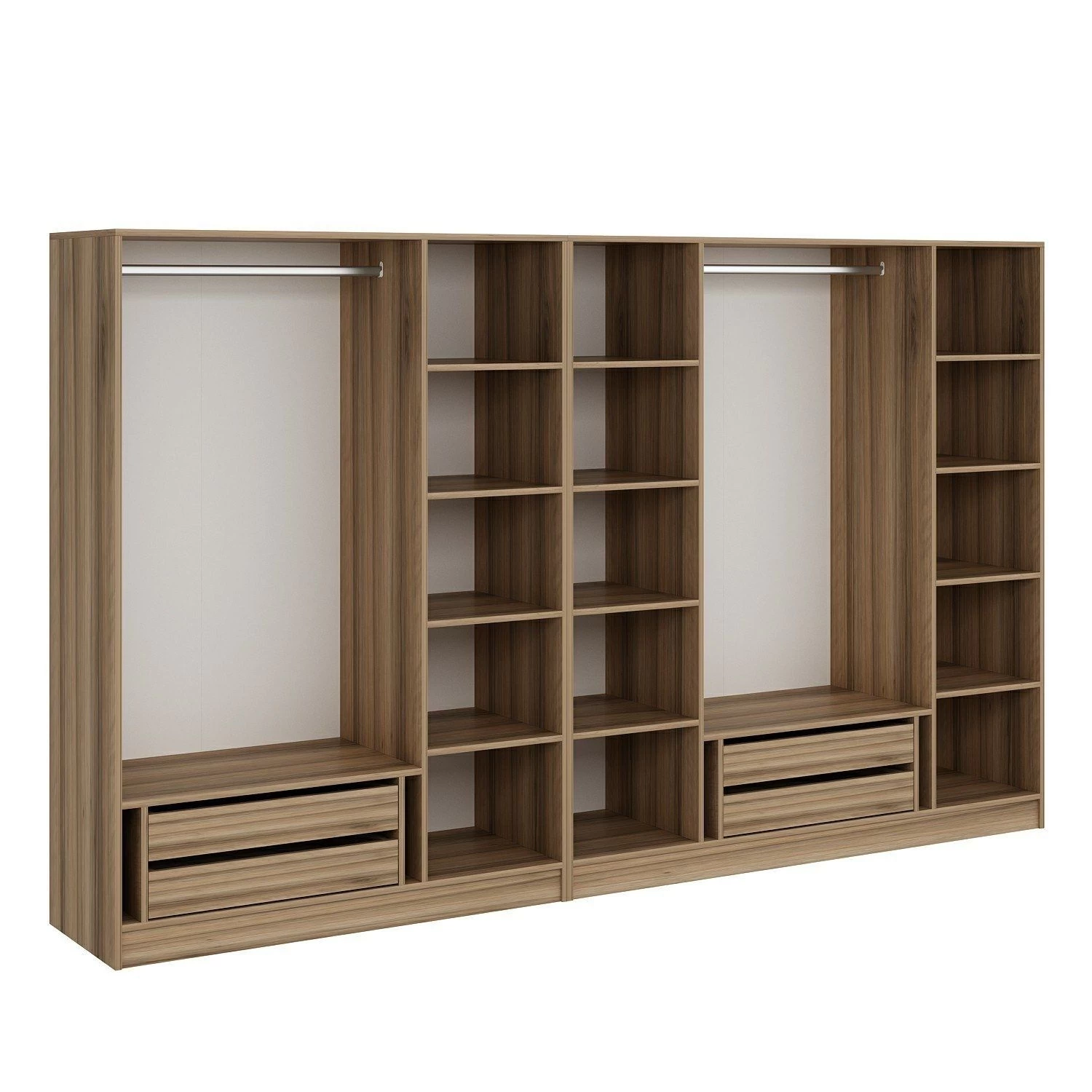 Woody Fashion Melamine Kledingkast | 18mm Dikte | 315x190x52cm | Dore Kleur 4 Woody Fashion Melamine Kledingkast | 18mm Dikte | 315x190x52cm | Dore Kleur - Afbeelding 2