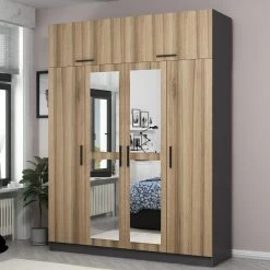 Woody Kledingkast Van Melamine | 100% MDF | 18 Mm Dik | Dore