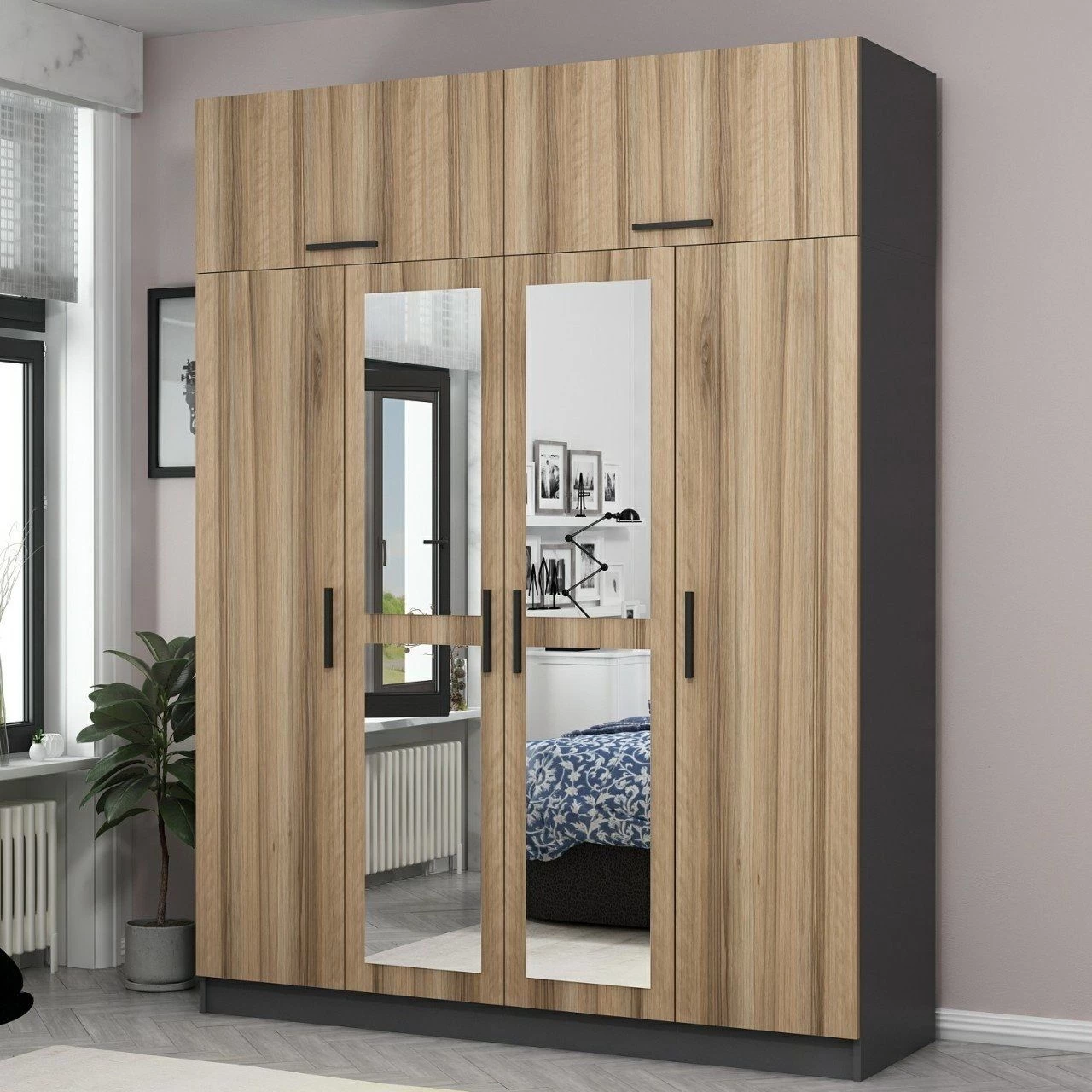 Woody Kledingkast Van Melamine | 100% MDF | 18 Mm Dik | Dore 3 Woody Kledingkast Van Melamine | 100% MDF | 18 Mm Dik | Dore