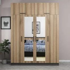 Woody Kledingkast Van Melamine | 100% MDF | 18 Mm Dik | Dore 17 Woody Kledingkast Van Melamine | 100% MDF | 18 Mm Dik | Dore -Collectie Slaapkamermeubels 506MNR2657 20 202 5310