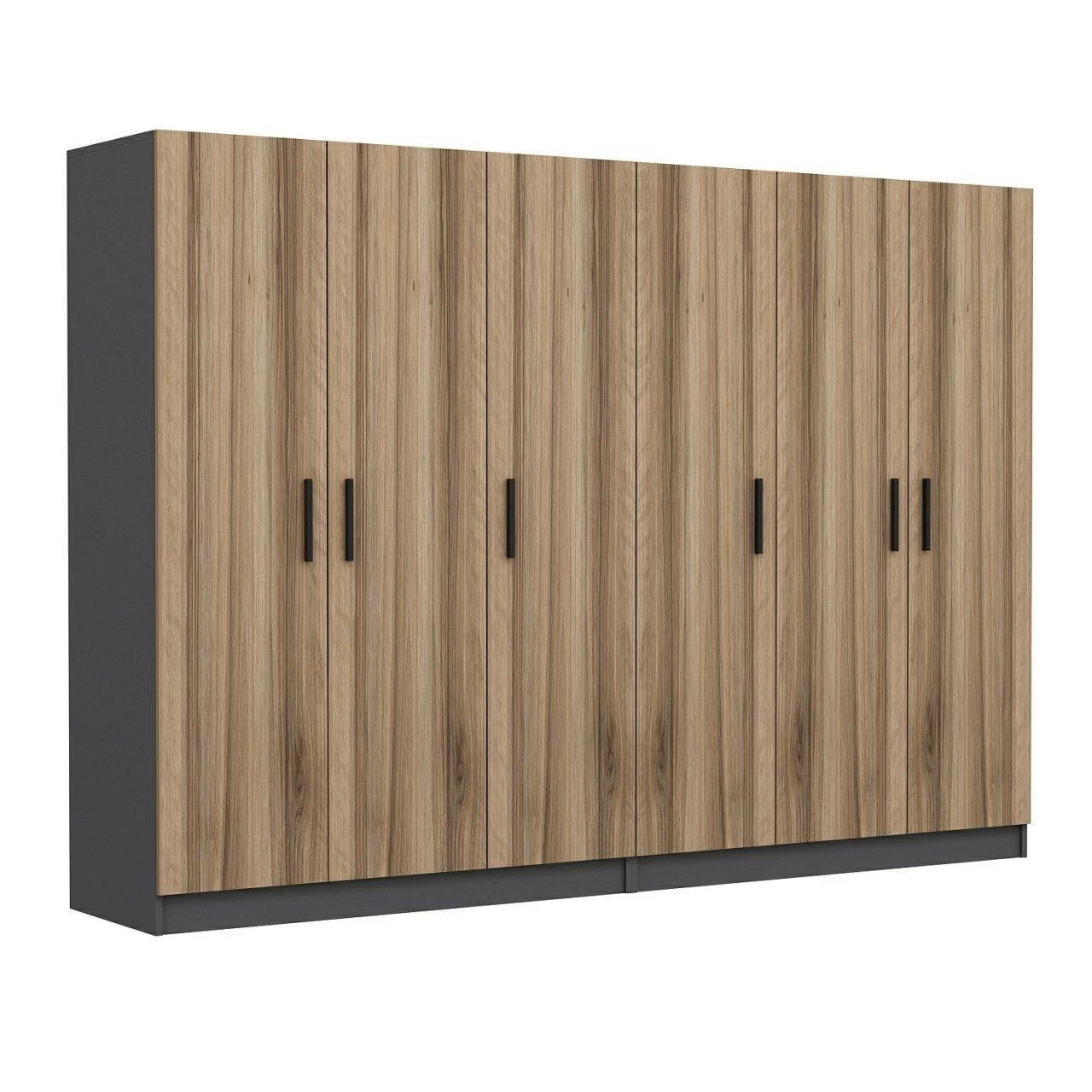 Woody Kledingkast | 100% Melamine Coating | 18mm Dik | 270x190x52cm | Dore". 6 Woody Kledingkast | 100% Melamine Coating | 18mm Dik | 270x190x52cm | Dore". - Afbeelding 4