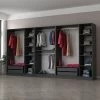 Woody Garderobe | Antraciet | 100% Melamine Vacht -Collectie Slaapkamermeubels 506MNR2774 20 201 afc0