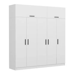 Woody Fashion 235x225x52cm Kledingkast | Wit -Collectie Slaapkamermeubels 506MNR2787 20 203 f089