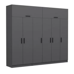 Woody Kledingkast | Planken | 100% Melamine | Antraciet 15 Woody Kledingkast | Planken | 100% Melamine | Antraciet -Collectie Slaapkamermeubels 506MNR2878 20 204 cd72