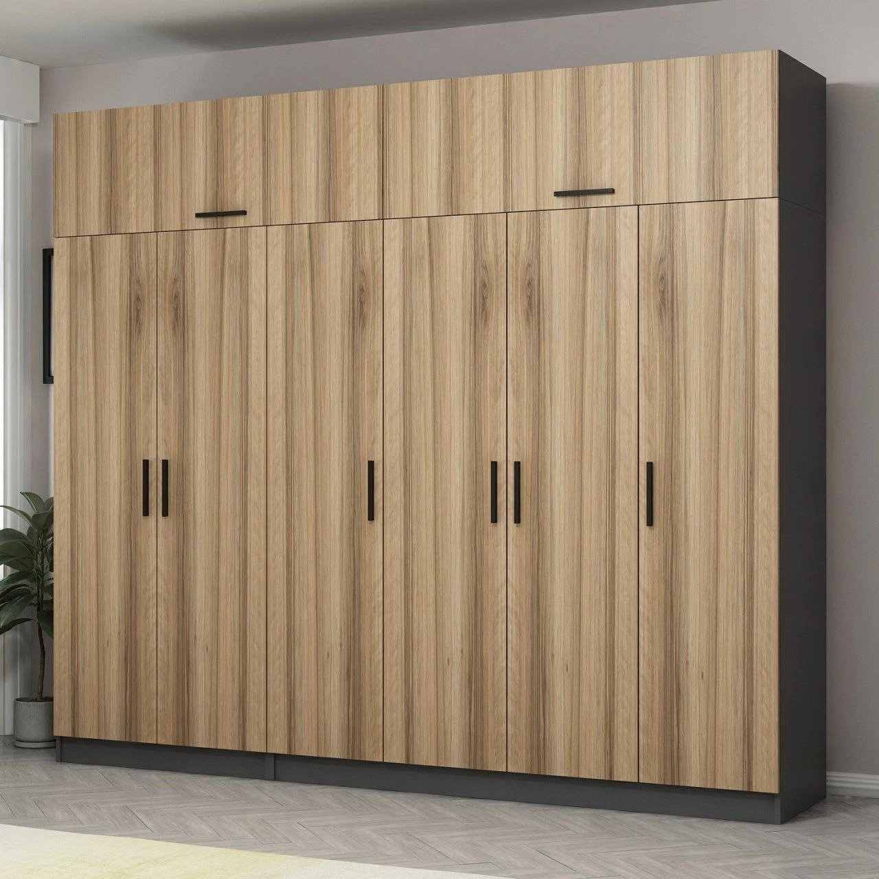 Woody Modegarderobe | Dore | Talrijke Planken 3 Woody Modegarderobe | Dore | Talrijke Planken