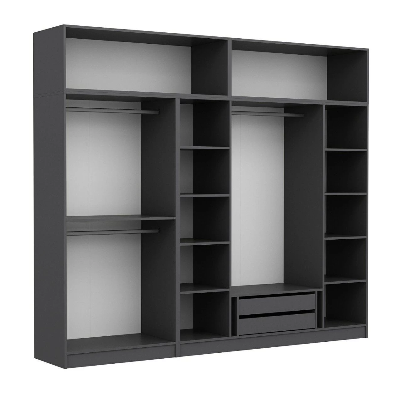 Woody Modegarderobe | Dore | Talrijke Planken 6 Woody Modegarderobe | Dore | Talrijke Planken - Afbeelding 4