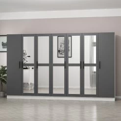 Woody Kledingkast - 100% Melamine | Antraciet 16 Woody Kledingkast - 100% Melamine | Antraciet -Collectie Slaapkamermeubels 506MNR2981 20 203 995a