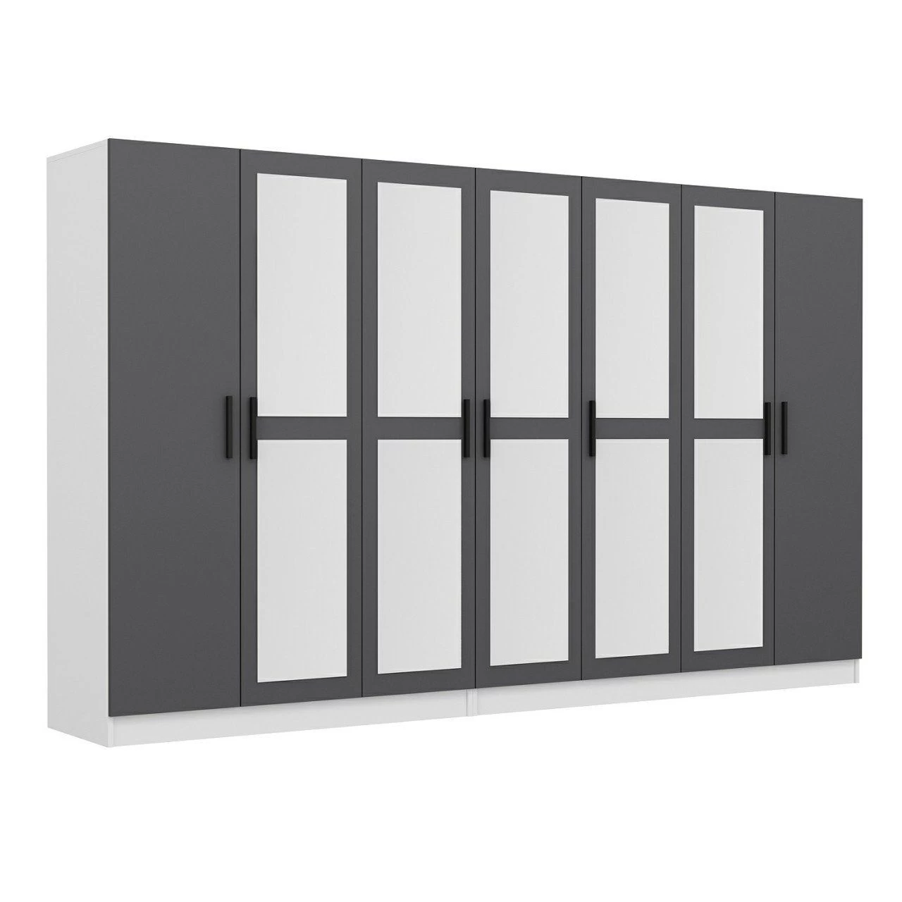 Woody Kledingkast - 100% Melamine | Antraciet 6 Woody Kledingkast - 100% Melamine | Antraciet - Afbeelding 4