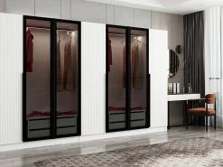 Woody Fashion Melamine Garderobekast | 18mm | 315x210x52 Cm | Fume