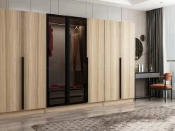 Woody Kledingkast | 100% Melamine | Fume Eik