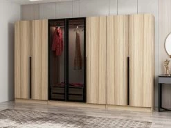 Woody Kledingkast | 100% Melamine | Fume Eik -Collectie Slaapkamermeubels 506MNR3126 20 202 c4b1