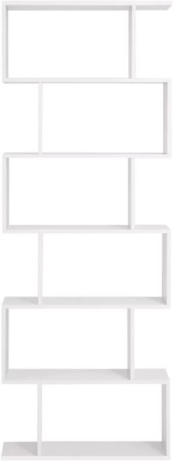 Boekenkast Sybren 6 Vakken - Wit -Collectie Slaapkamermeubels 51iArqMfOoL. AC SL1500 cf2d