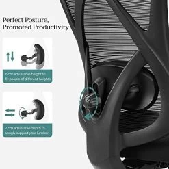 Songmics Bureaustoel, 152kg, Ergonomische Mesh Stoel Met Lendensteun En Hoofdsteun 12 Songmics Bureaustoel, 152kg, Ergonomische Mesh Stoel Met Lendensteun En Hoofdsteun -Collectie Slaapkamermeubels 51t0osiwC3L. SL500 de13