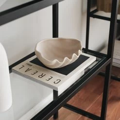 Locelso Boekenplank | 100% Gehard Glas | 80x165x30cm | Zwart -Collectie Slaapkamermeubels 552NOS1303 20 205 d180