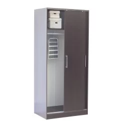 Kledingkast Foss 80cm Met 2 Deuren - Wengé 5 Kledingkast Foss 80cm Met 2 Deuren - Wengé -Collectie Slaapkamermeubels 5609875078753 1 b9aa