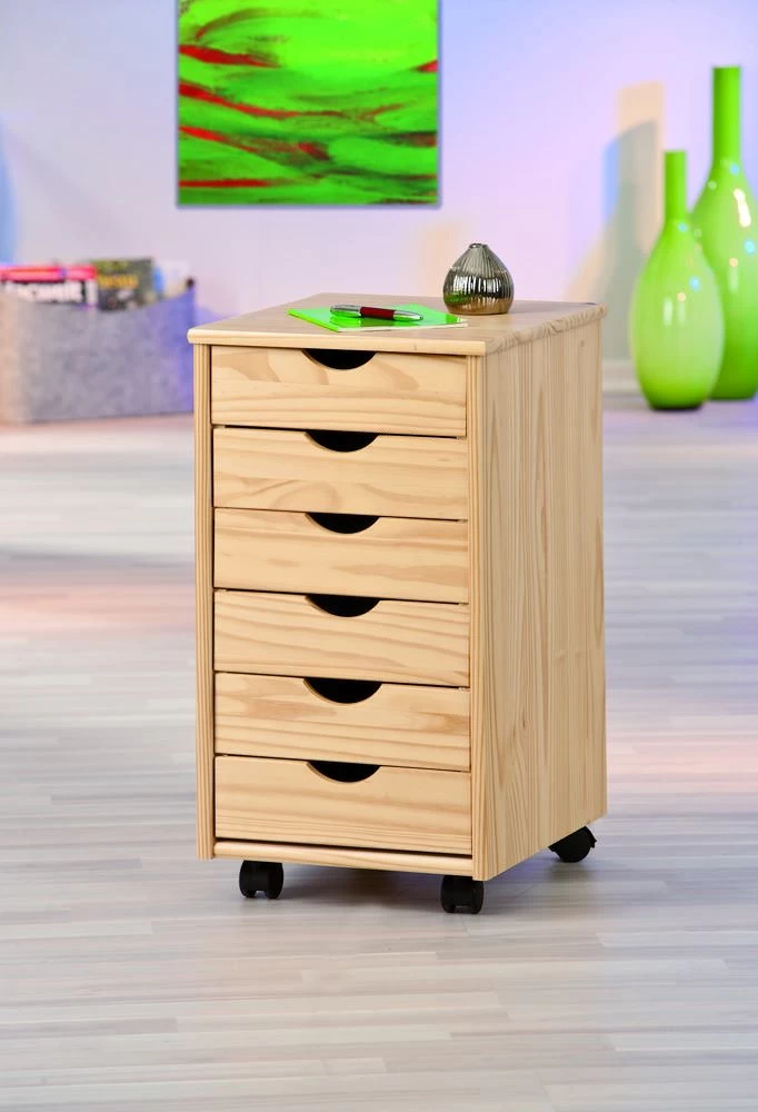 Ladeblok Lena Met Wieltjes - Den 4 Ladeblok Lena Met Wieltjes - Den - Afbeelding 2