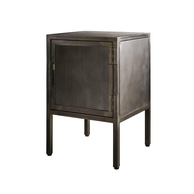 Nachtkastje Raft Metal 40x40x60cm Metaal - Grijs 4 Nachtkastje Raft Metal 40x40x60cm Metaal - Grijs - Afbeelding 2
