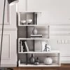Boekenplank Woody | 80 X 22 X 100 Cm | White Anthracite -Collectie Slaapkamermeubels 598MNM1514 20 201 a89e