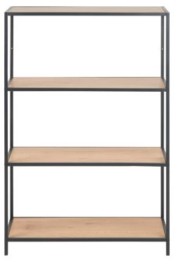 Rek Dover 77cm, 3 Legplanken - Zwart/wilde Eik -Collectie Slaapkamermeubels 5ACC8046 88EA 4177 A1CF B4153ACCC4C8 17f4