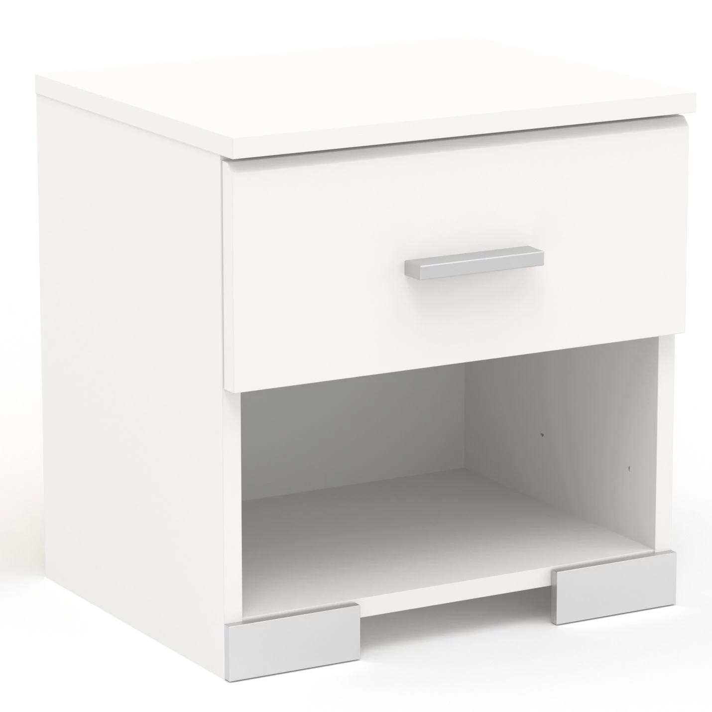 Nachtkastje Galaxy 1 Lade - Wit 3 Nachtkastje Galaxy 1 Lade - Wit