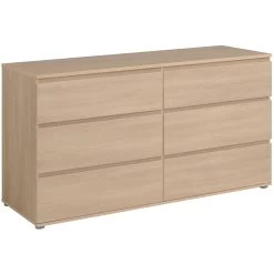 Commode Nux 6 Laden - Eik