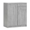 Commode Spacio 84cm 2 Deuren/2 Lades - Grijze Eik