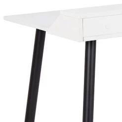 Bureau Jordan 100cm - Wit/zwart -Collectie Slaapkamermeubels 66C7DFFD E60D 4B60 B4C1 2AAEE4217554 fd9f