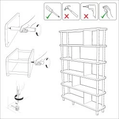 Dora Boekenplank | 100% Melamine Gecoat | 25mm Dikte | Atlantic Pine -Collectie Slaapkamermeubels 688DRA1203 20 204 225d