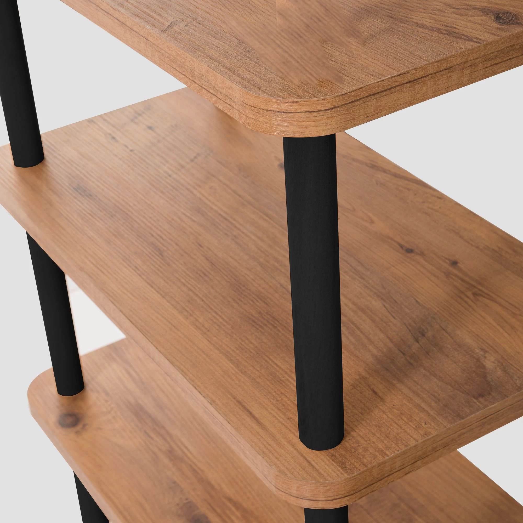 Dora Boekenplank | 100% Gemelamineerd | 25mm Dikte | Haagbeuken Poten | 180cm Breedte 74cm Hoogte | Zwart Atlantisch Pijnboomhout 8 Dora Boekenplank | 100% Gemelamineerd | 25mm Dikte | Haagbeuken Poten | 180cm Breedte 74cm Hoogte | Zwart Atlantisch Pijnboomhout - Afbeelding 6