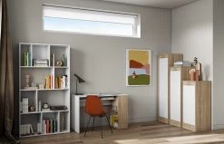 Boekenkast Calgary - Wit -Collectie Slaapkamermeubels 7020X2100X00 Toronto Bookcase White 9 5051