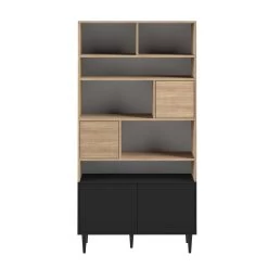 Boekenkast Horizon Groot - Eik/zwart 20 Boekenkast Horizon Groot - Eik/zwart -Collectie Slaapkamermeubels 7150X0707A01 Horizon bookcase natural oak and black 3 0099