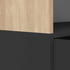 Boekenkast Horizon Groot - Eik/zwart 16 Boekenkast Horizon Groot - Eik/zwart -Collectie Slaapkamermeubels 7150X0707A01 Horizon bookcase natural oak and black 8 06c3