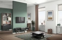 Boekenkast Horizon Groot - Eik/zwart 22 Boekenkast Horizon Groot - Eik/zwart -Collectie Slaapkamermeubels 7150X0707A01 Horizon bookcase natural oak and black 9 c716