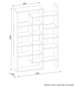 Boekenplank Wooden Art | 94 X 22 X 139,5 Cm | Wit Cordoba-design 7 Boekenplank Wooden Art | 94 X 22 X 139,5 Cm | Wit Cordoba-design -Collectie Slaapkamermeubels 731WAT3626 20 203 c018