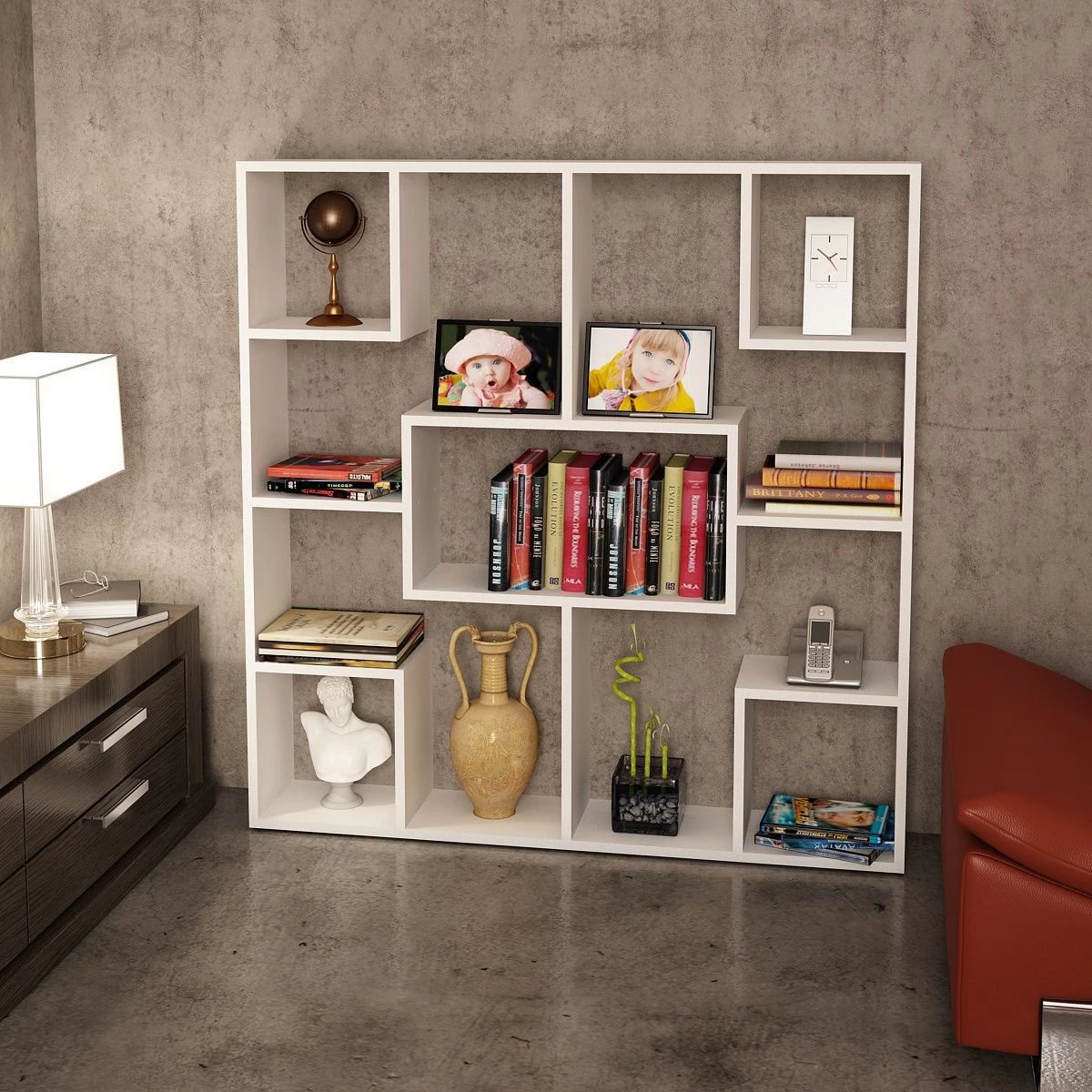 Furny Home Boekenplank 120x123 Cm | 18mm Dik | Wit 3 Furny Home Boekenplank 120x123 Cm | 18mm Dik | Wit