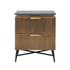 RICHMOND Nachtkastje Aarons 50,5cm 2 Lades - Goud 11 RICHMOND Nachtkastje Aarons 50,5cm 2 Lades - Goud -Collectie Slaapkamermeubels 7572 5 fe9c