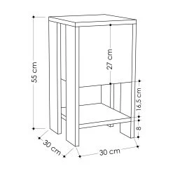 Nachtkastje Imani-wit 8 Nachtkastje Imani-wit -Collectie Slaapkamermeubels 776HMS3419 20 204 ea9e