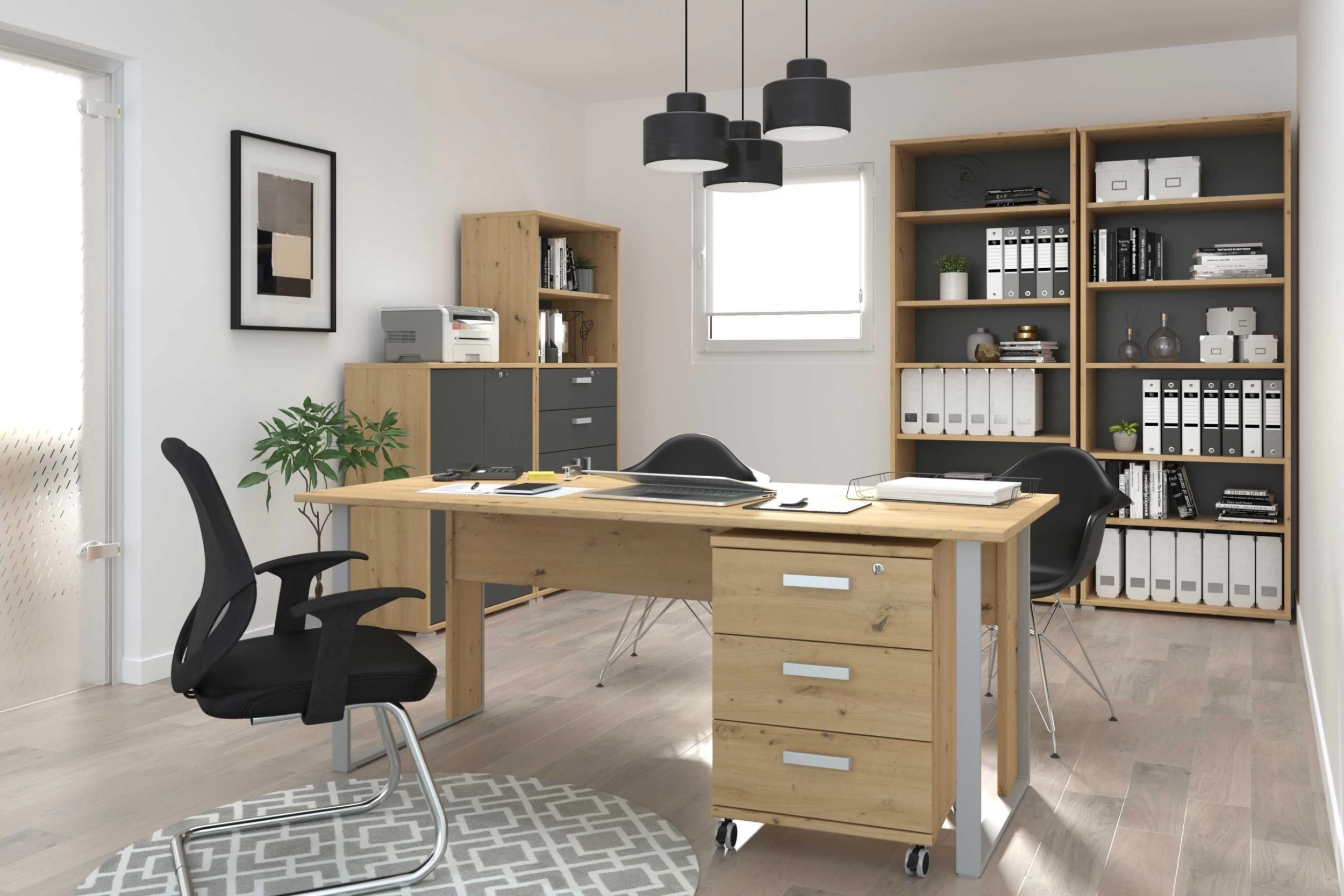 Boekenkast The Office 3 Vakken 6 Boekenkast The Office 3 Vakken - Afbeelding 4