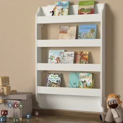 Tera Home Boekenplank | 100% Gemelamineerd | Metalen Frame | Wit -Collectie Slaapkamermeubels 804TRH3613 20 202 65b7