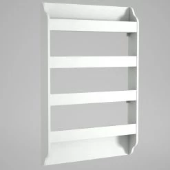 Tera Home Boekenplank | 100% Gemelamineerd | Metalen Frame | Wit -Collectie Slaapkamermeubels 804TRH3613 20 205 0cbb