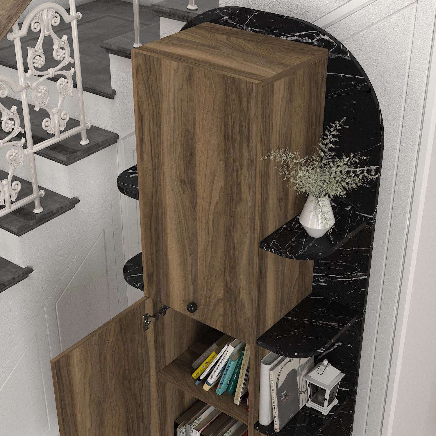 Tera Home Boekenplank | 18 Mm Dikte | Notenhout 8 Tera Home Boekenplank | 18 Mm Dikte | Notenhout - Afbeelding 6