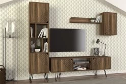 Tera Home Boekenplank | 18mm Dik | Notenhout Afwerking -Collectie Slaapkamermeubels 804TRH3628 20 205 e271