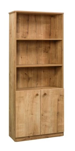 Boekenplank | 18mm Dik | 70cm B X 169cm H X 31cm D | Planken | Zacht Sluitend | Wandbevestigbaar | Kindveilig | Zelfmontage | Mokka -Collectie Slaapkamermeubels 813CLK3610 20 202 2eff