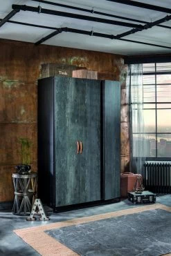 Kledingkast | 100% Melamine | Zacht Sluitende Deuren | LED Hangrail -Collectie Slaapkamermeubels 813CLK3911 20 202 a78e