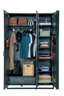 Kledingkast | 100% Melamine | Zacht Sluitende Deuren | LED Hangrail -Collectie Slaapkamermeubels 813CLK3911 20 205 e5f9