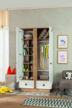 Kledingkast | Multicolor | 100% Melamine Gecoat | Zacht Sluitende Deuren | LED Hangrail 18 Kledingkast | Multicolor | 100% Melamine Gecoat | Zacht Sluitende Deuren | LED Hangrail -Collectie Slaapkamermeubels 813CLK3922 20 203 bb7f