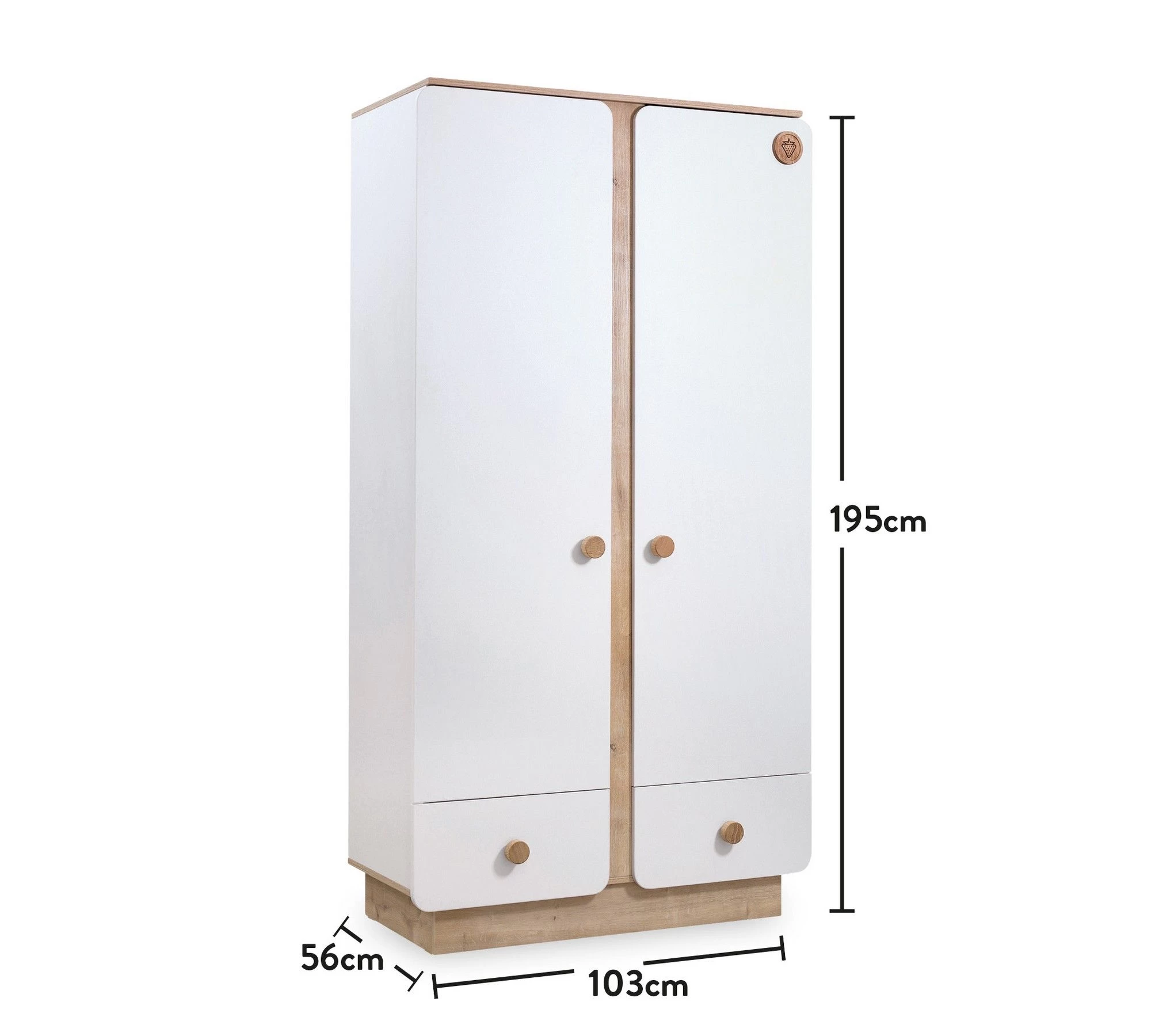 Kledingkast | Multicolor | 100% Melamine Gecoat | Zacht Sluitende Deuren | LED Hangrail 5 Kledingkast | Multicolor | 100% Melamine Gecoat | Zacht Sluitende Deuren | LED Hangrail - Afbeelding 3