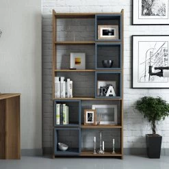 Woody Fashion 100% Melamine Boekenplank | Walnoot Chalcedoon -Collectie Slaapkamermeubels 845HCT3602 20 203 42f4