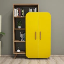 Houten Boekenplank | 100% Melamine | 18mm Dik | 90x132x32cm -Collectie Slaapkamermeubels 845HCT3904 20 203 28a4