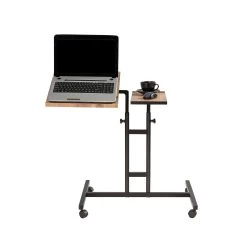 Laptoptafel Sapphire | 45,5 X 67 X 87 Cm | Metalen Frame | Kleur: Atlantic Pine Black -Collectie Slaapkamermeubels 863SPH2813 20 206 8b2f